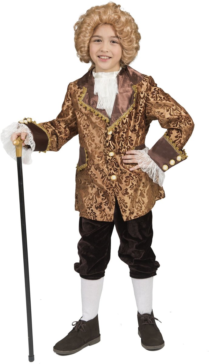 Middeleeuwen & Renaissance Kostuum | Barok Heer Amoroso | Jongen | Maat 116 | Carnaval kostuum | Verkleedkleding